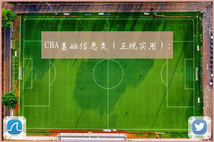 CBA基础信息类（正规实用）：